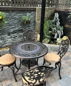 Bàn Ghế Nhôm Đúc BA-001N