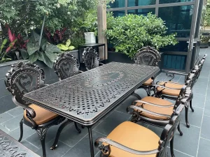 Bàn Ghế Nhôm Đúc Sân Vườn D175 – 8GTCD