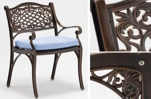 Bộ Bàn Ghế Nhôm Đúc Mặt Đá BV-D90