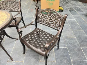 Bộ Bàn Ghế Nhôm Đúc Mặt Đá BV-D90