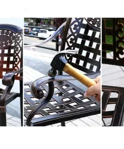 Bàn Ghế Sân Vườn Kèm Bếp Nướng BBQ