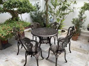 Bàn Ghế Sân Vườn Nhôm Đúc D90