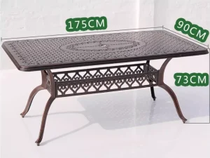 Bộ Bàn Ghế Sân Vườn D175 6 Ghế Lá