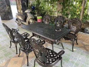 Bàn Ghế Sân Vườn Nhôm Đúc D175-TCD