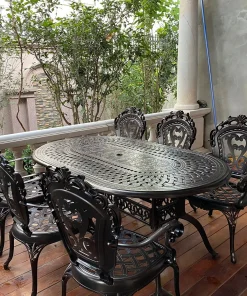 Bàn Ghế Ngoài Trời Nhôm Đúc TCD-D180