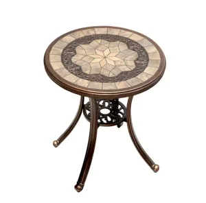 Bộ Bàn Ghế Ngoài Trời Mặt Đá D60 4 Ghế