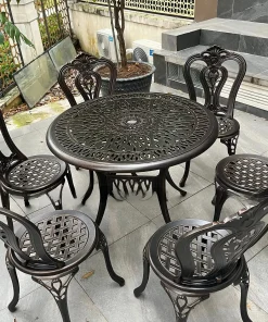 Bàn Ghế Sân Vườn Nhôm Đúc D90