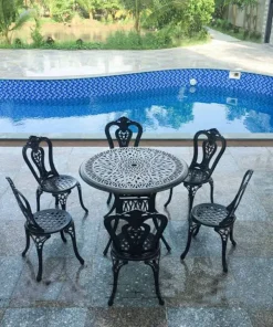 Bàn Ghế Sân Vườn Nhôm Đúc D90