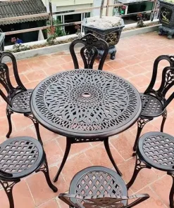 Bàn Ghế Sân Vườn Nhôm Đúc D90