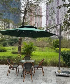 Dù lệch tâm tròn 3m hợp kim nhôm màu xanh