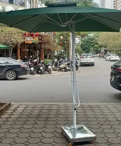 Ô dù hòa phát lệch tâm vuông 3m màu xanh