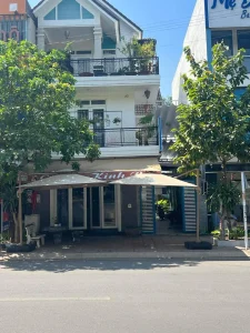 Dù lệch tâm vuông 3m hợp kim nhôm màu Be ( nâu caphe )