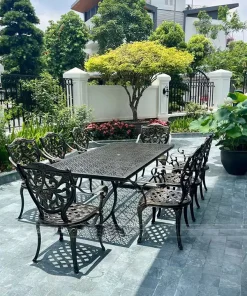 Bộ Bàn Ghế Sân Vườn Nhôm Đúc HCN-2M