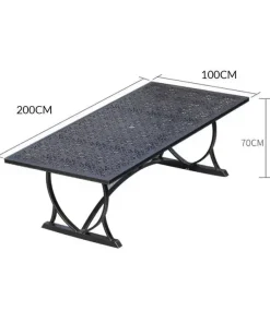 Bộ Bàn Ghế Sân Vườn Nhôm Đúc HCN-2M