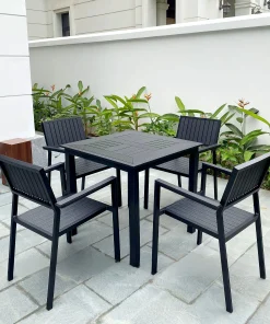Bộ Bàn Ghế Sân Vườn Ngoài Trời HV-D80 Polywood