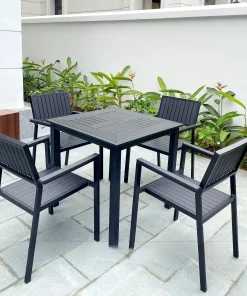 Bộ Bàn Ghế Sân Vườn Ngoài Trời HV-D80 Polywood