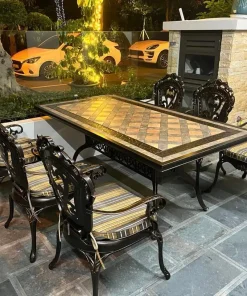 Bàn Ghế Sân Vườn Ngoài Trời Hợp Kim Nhôm