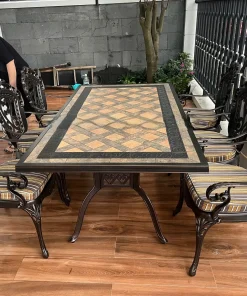 Bàn Ghế Sân Vườn Ngoài Trời Hợp Kim Nhôm