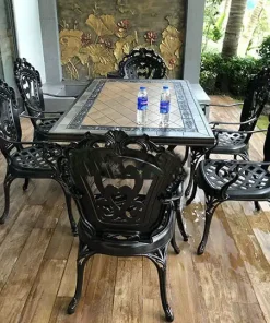 Bàn Ghế Sân Vườn Ngoài Trời Hợp Kim Nhôm