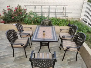 Bàn Ghế Sân Vườn Nhôm Đúc BA-MĐ150