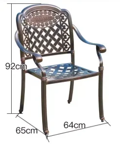 Bàn Ghế Sân Vườn Nhôm Đúc BA-MĐ150