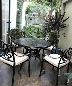 Bộ Bàn Ghế Sân Vườn Nhôm Đúc Nhập Khẩu D100-ML