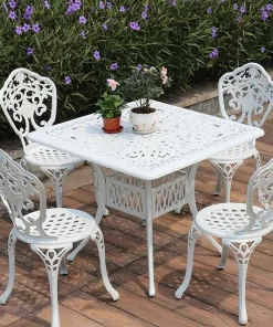 Bàn Ghế Nhôm Đúc Ngoài Trời- BA-MTV04