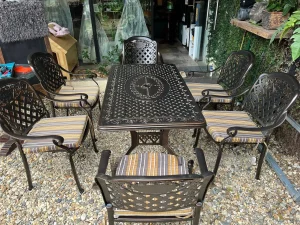 Bàn Ghế Nhôm Đúc Ngoài Trời