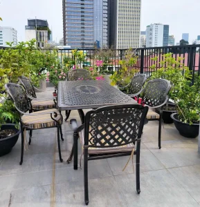 Bàn Ghế Nhôm Đúc Ngoài Trời