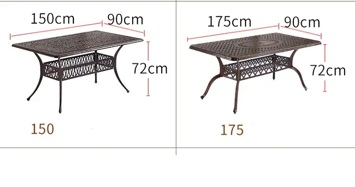 Bàn Ghế Nhôm Đúc Ngoài Trời
