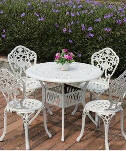 Bộ Bàn Ghế Nhôm Đúc Ngoài Trời