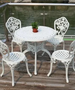 Bộ Bàn Ghế Nhôm Đúc Ngoài Trời