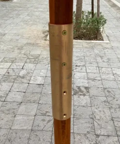 Ô dù chính tâm cán gỗ 3m màu đỏ