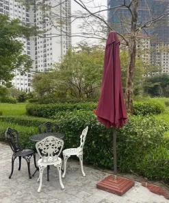 Ô dù hòa phát chính tâm sắt 3m màu đỏ