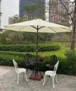 Ô dù hòa phát chính tâm sắt 3m màu trắng