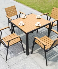 Bộ Bàn Ghế Ngoài Trời D80- Polywood