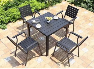 Bộ Bàn Ghế Ngoài Trời D80- Polywood