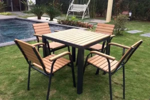 Bộ Bàn Ghế Ngoài Trời D80- Polywood