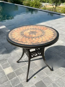 Bàn Ghế Sân Vườn Ngoài Trời Mặt Đá D94