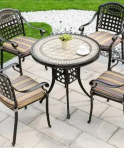 Bàn Ghế Sân Vườn Nhôm Đúc-BA-MĐ-T84