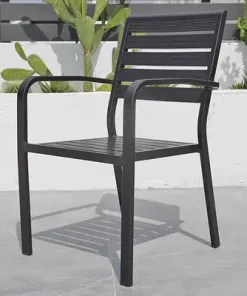 Bàn Ghế Ngoài Trời Nhôm Đúc Vuông